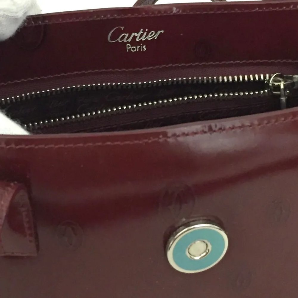 Cartier Burgundy Tote Bag - Picture 12 of 14